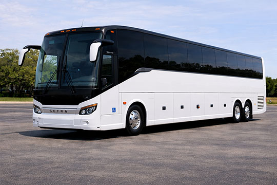 56-passenger charter bus available for charter in New Albany, OH